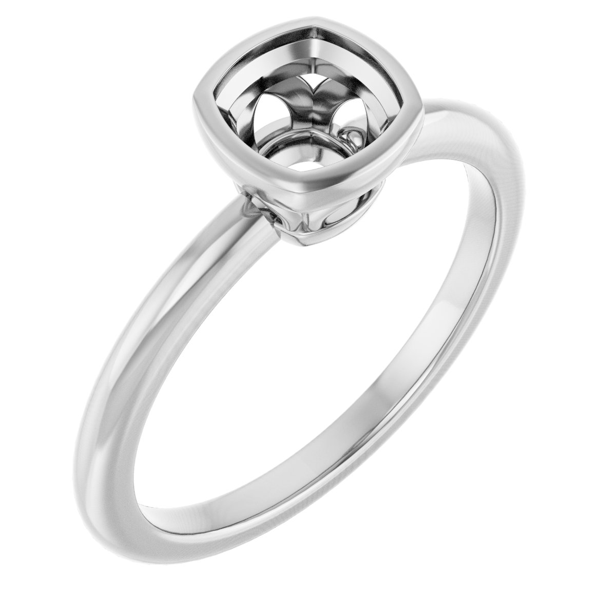 Bezel-Set Engagement Ring