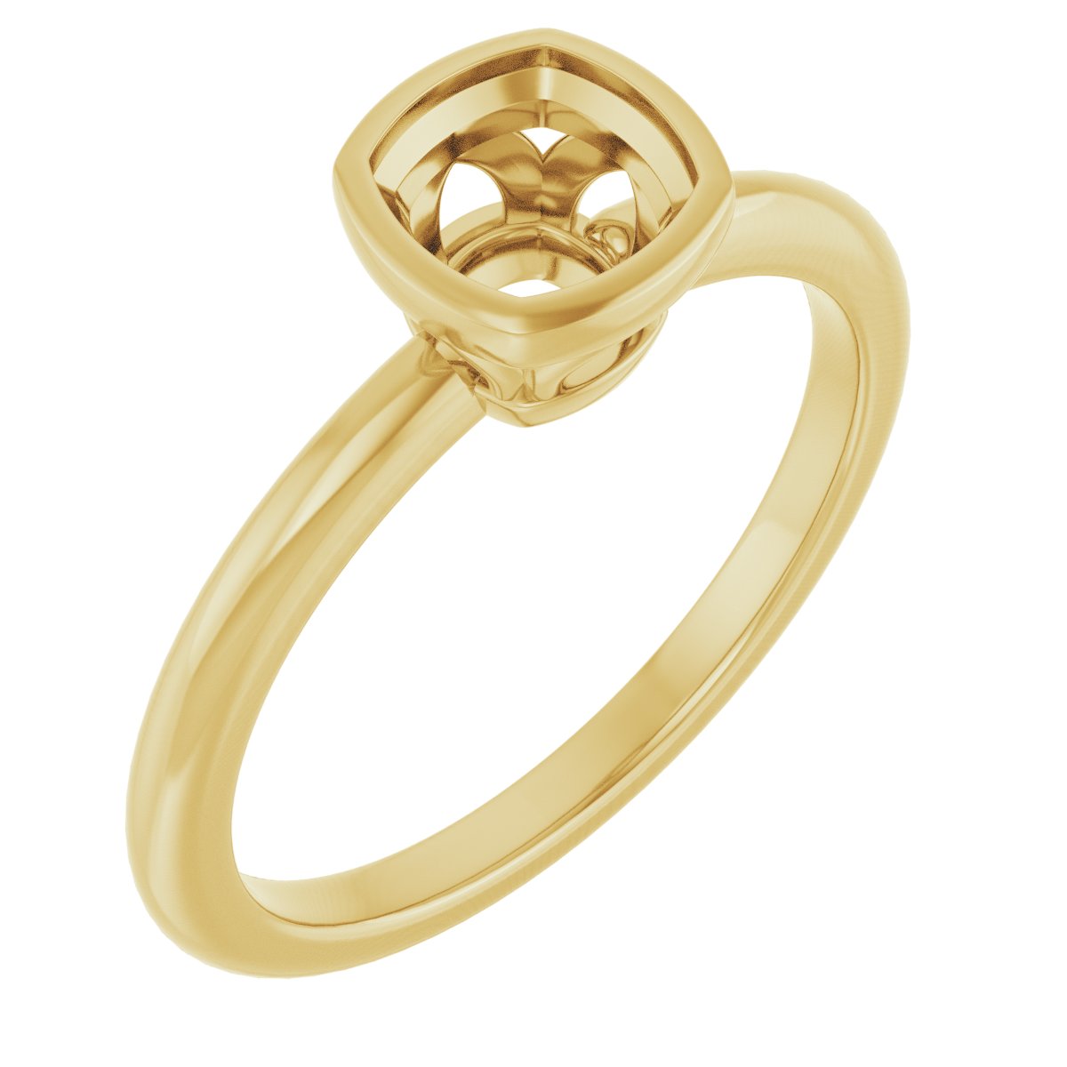 Bezel-Set Engagement Ring
