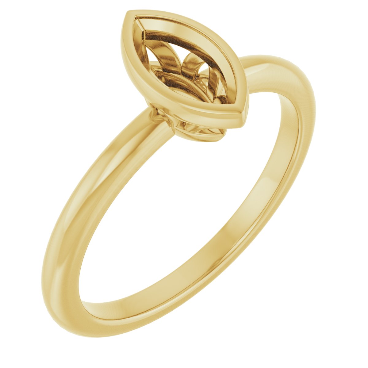 Bezel-Set Engagement Ring