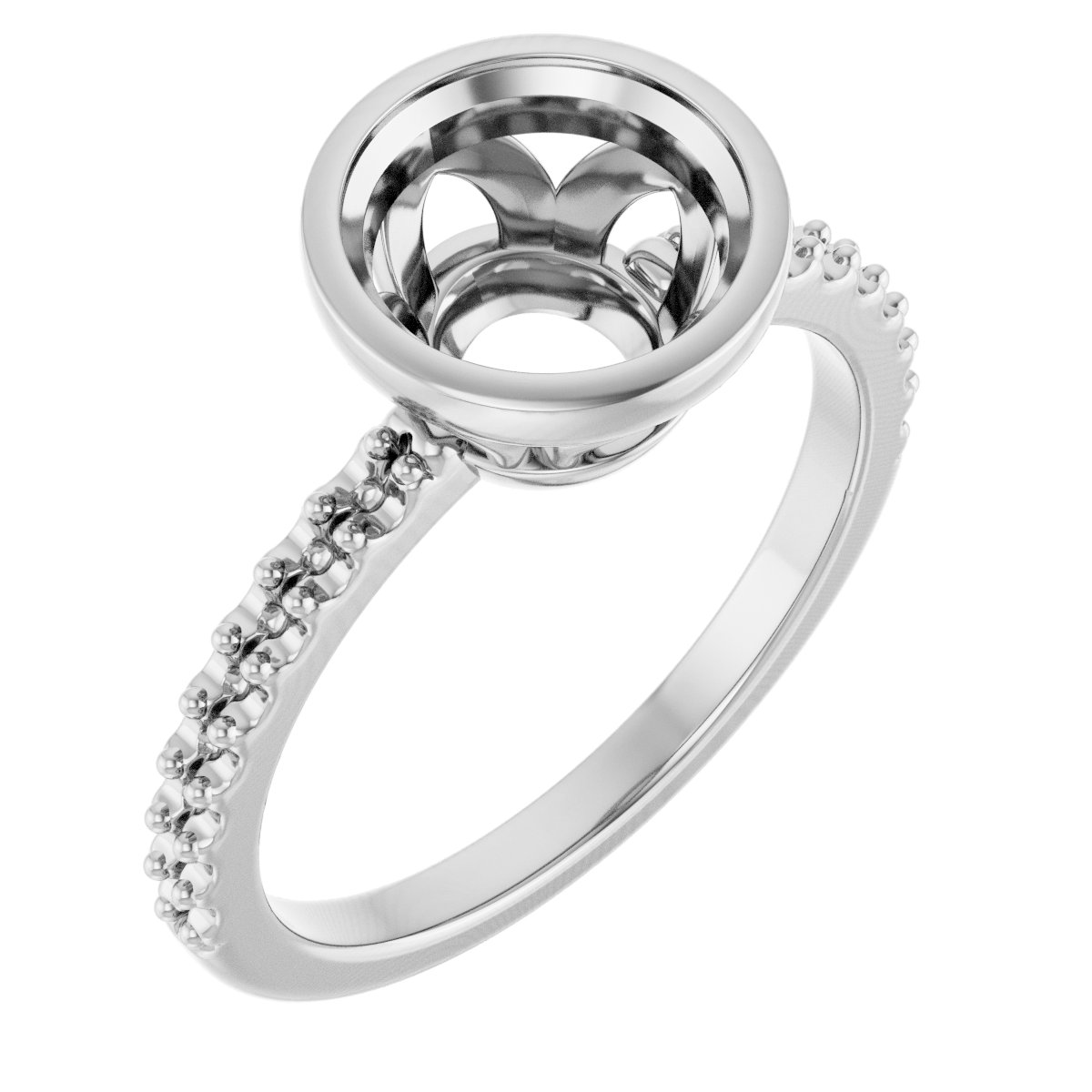 Bezel-Set Engagement Ring