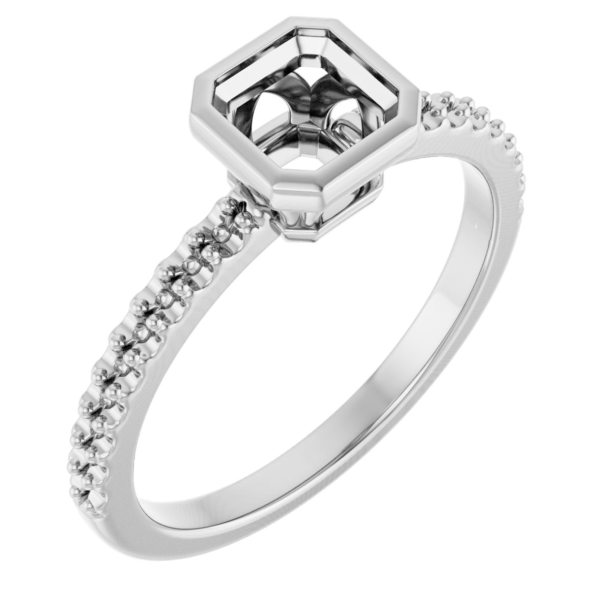 Bezel-Set Engagement Ring