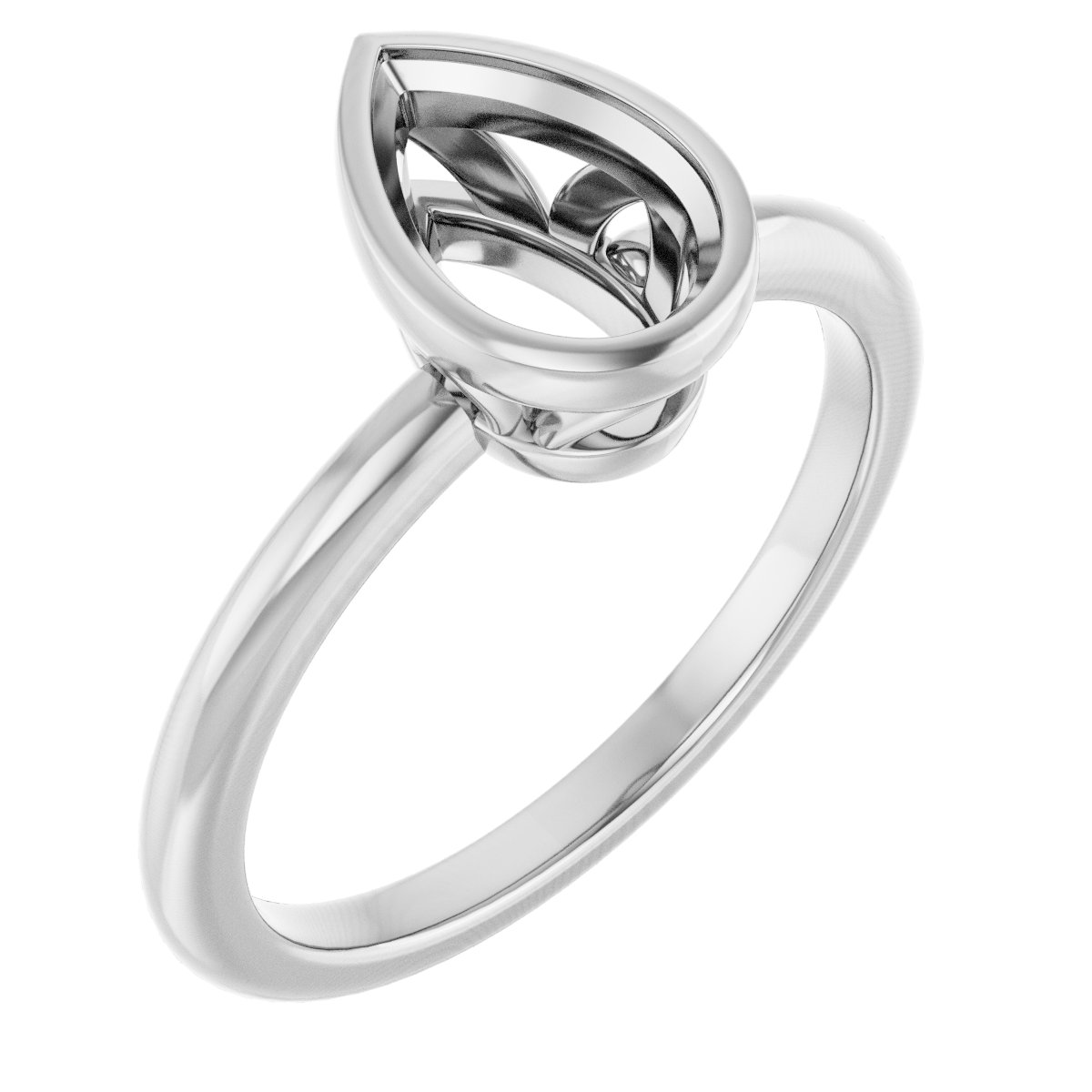Bezel-Set Engagement Ring