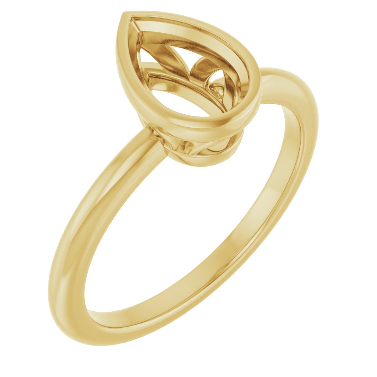 Bezel-Set Engagement Ring