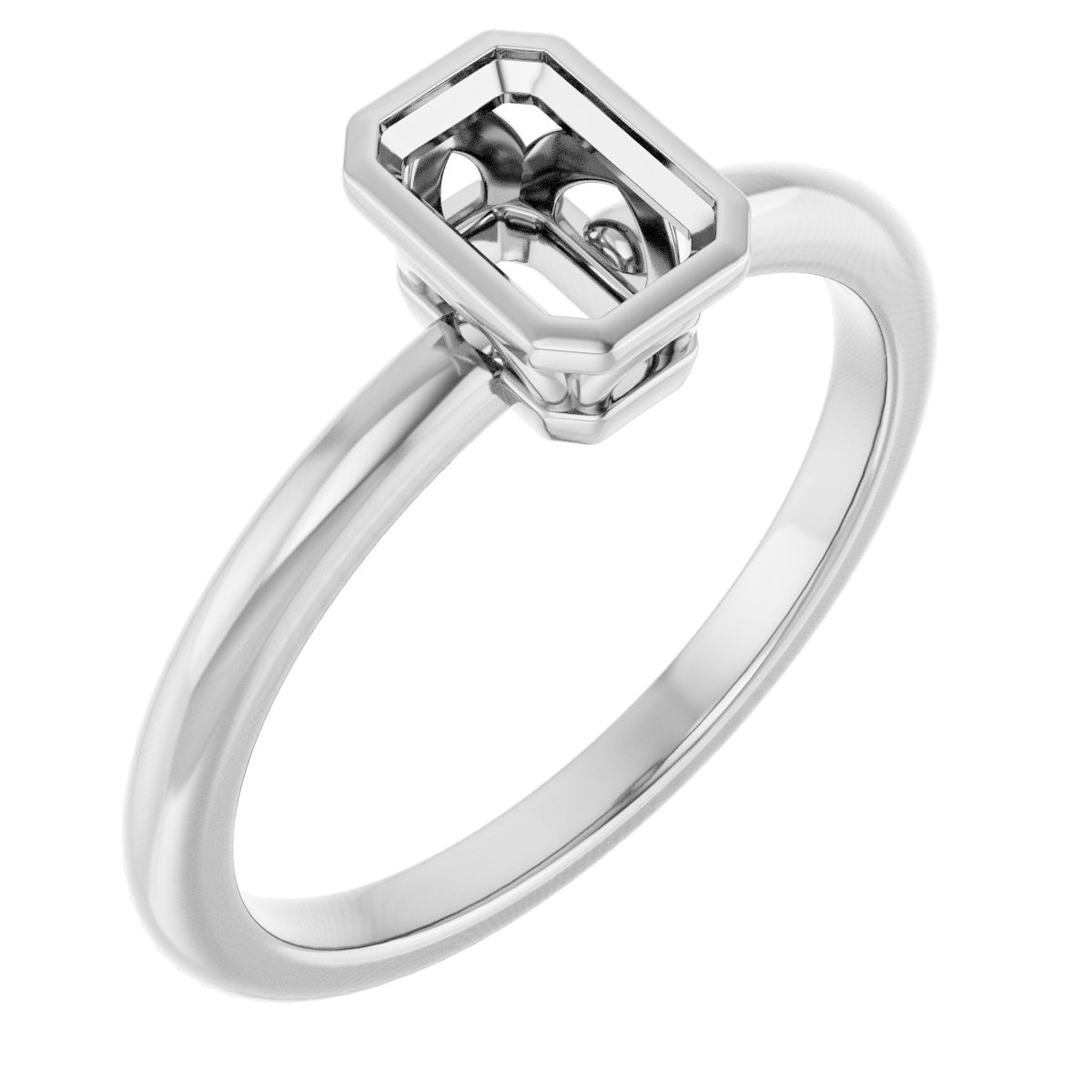 Bezel-Set Engagement Ring