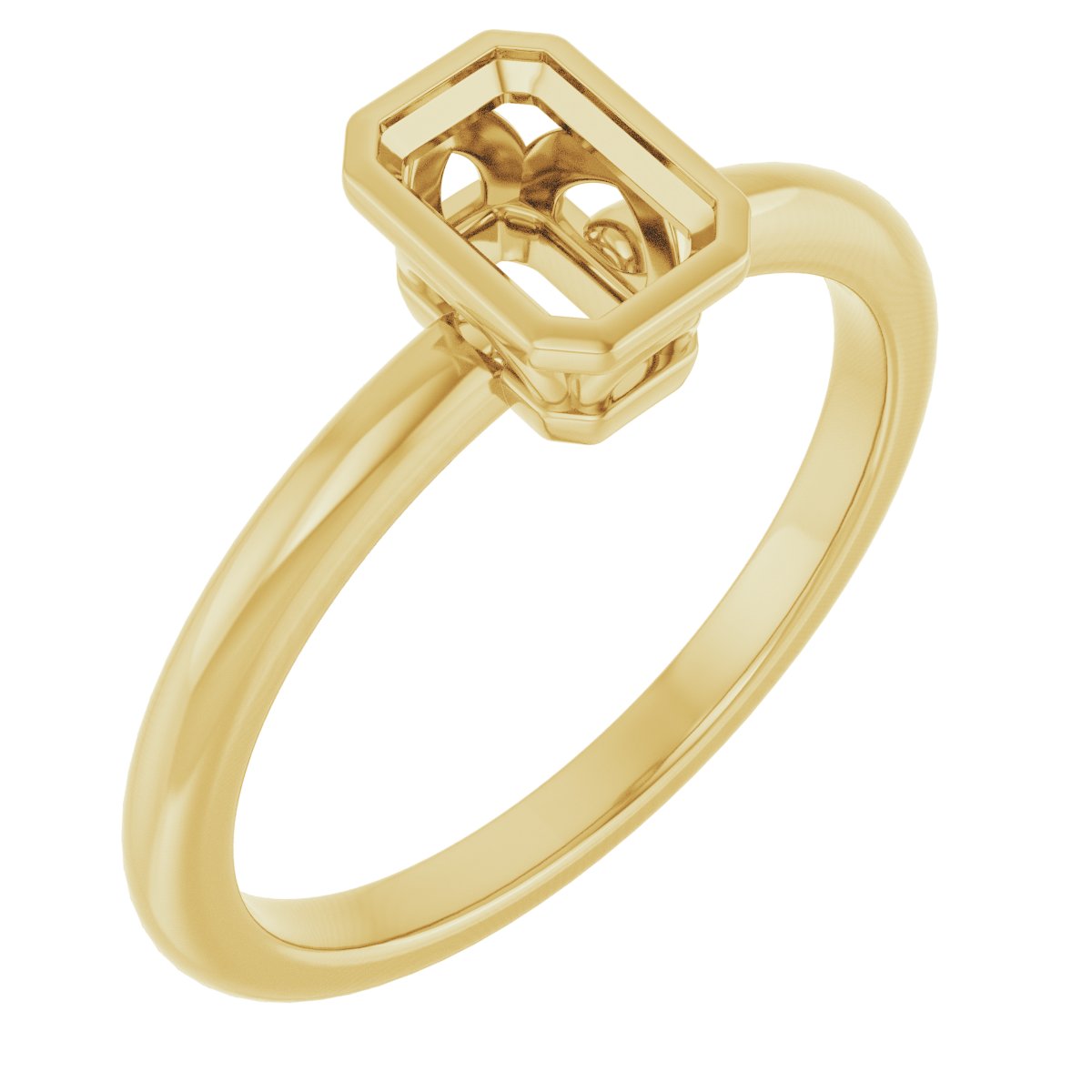 Bezel-Set Engagement Ring