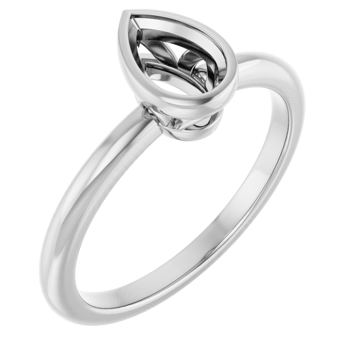 Bezel-Set Engagement Ring