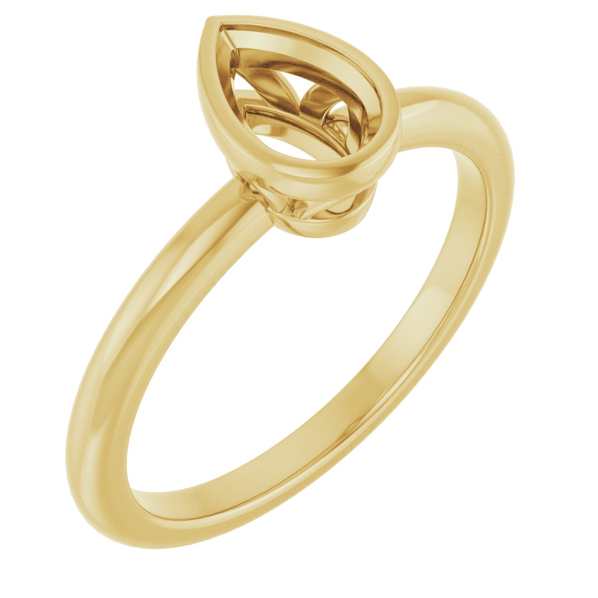 Bezel-Set Engagement Ring
