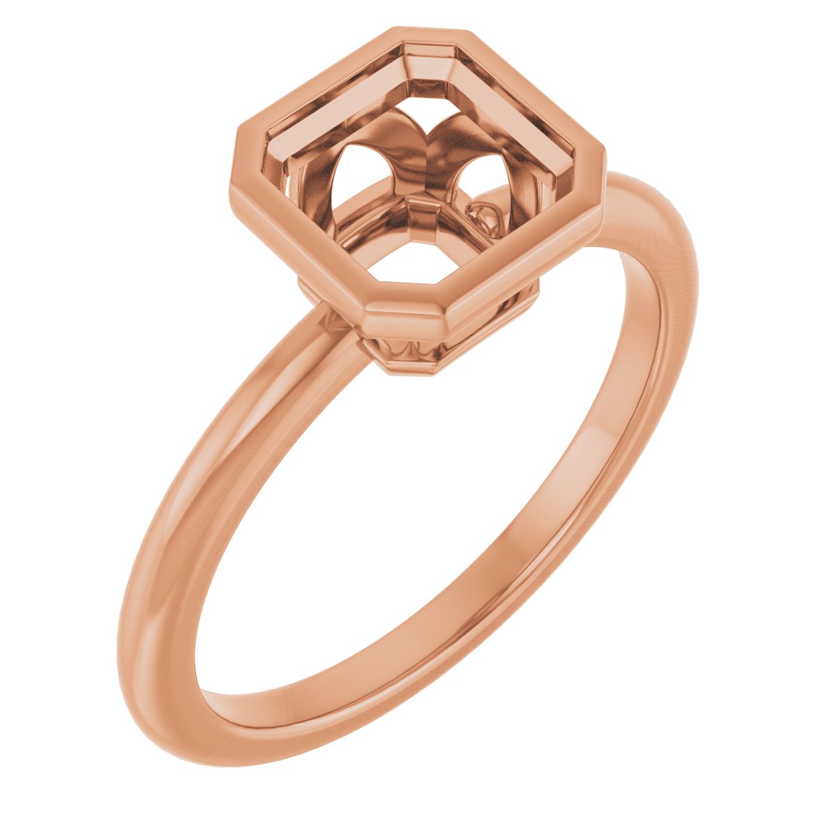 Bezel-Set Engagement Ring