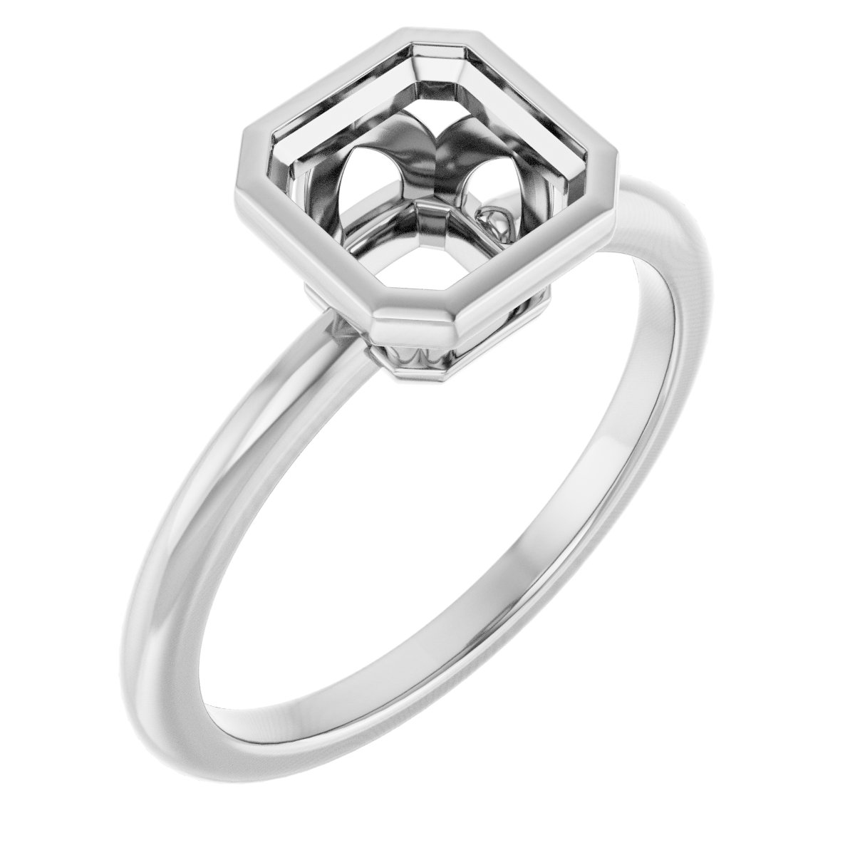 Bezel-Set Engagement Ring