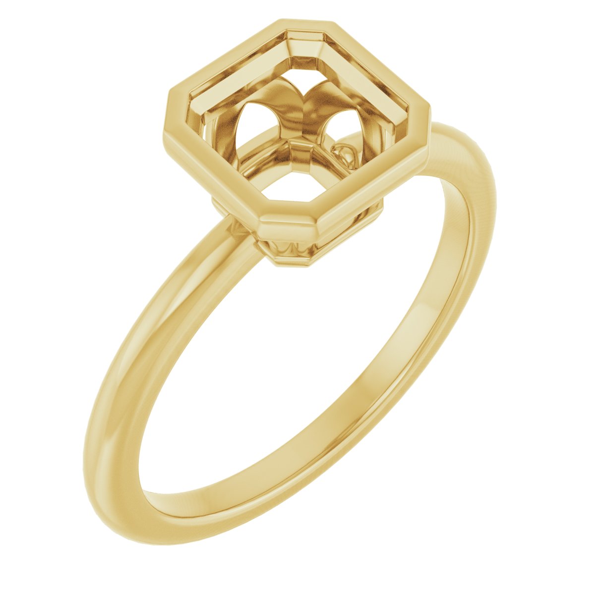 Bezel-Set Engagement Ring