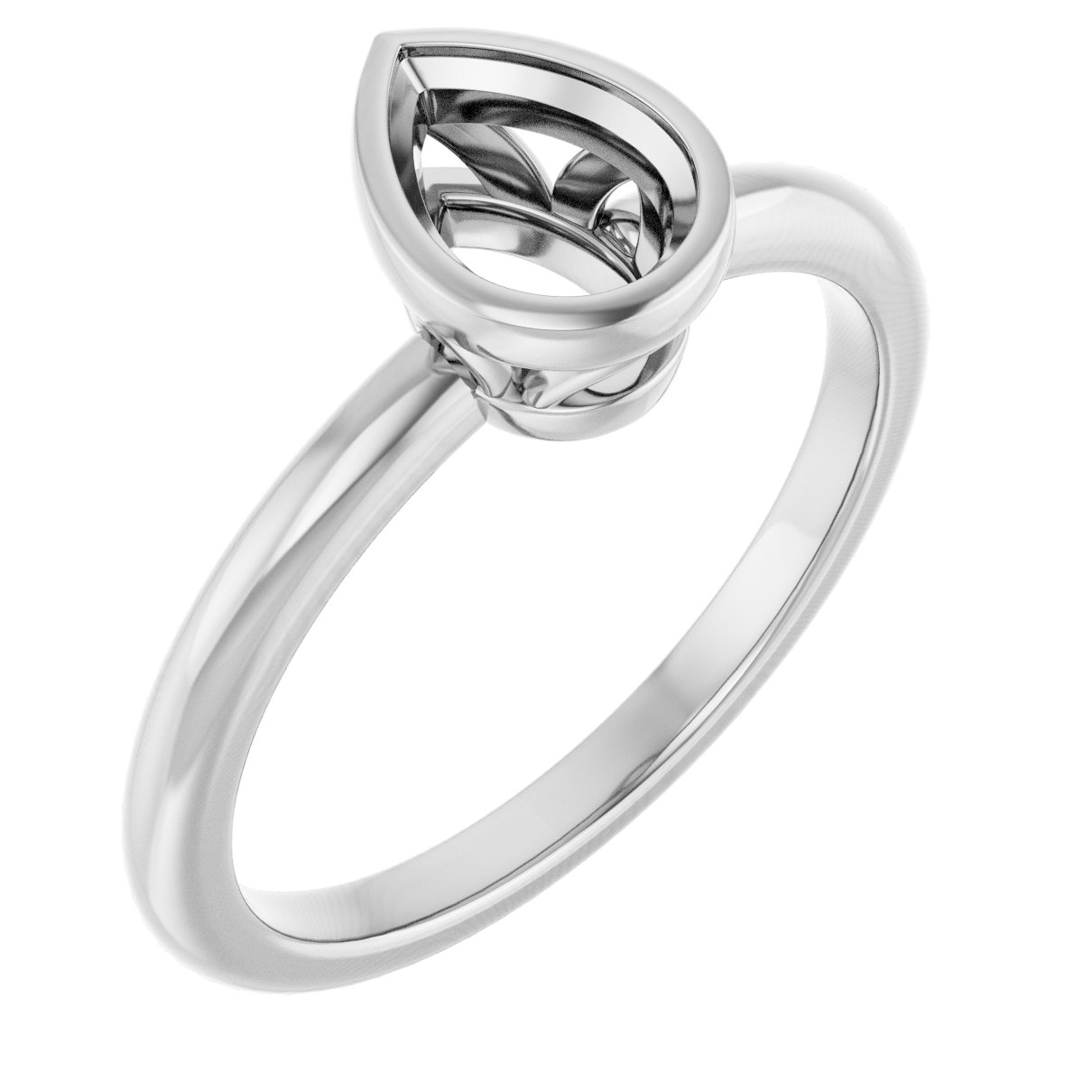 Bezel-Set Engagement Ring