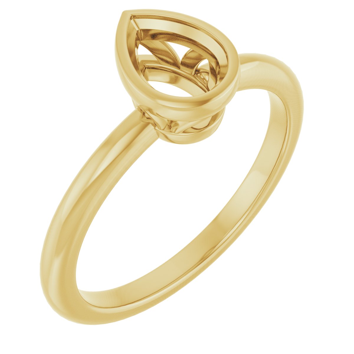 Bezel-Set Engagement Ring