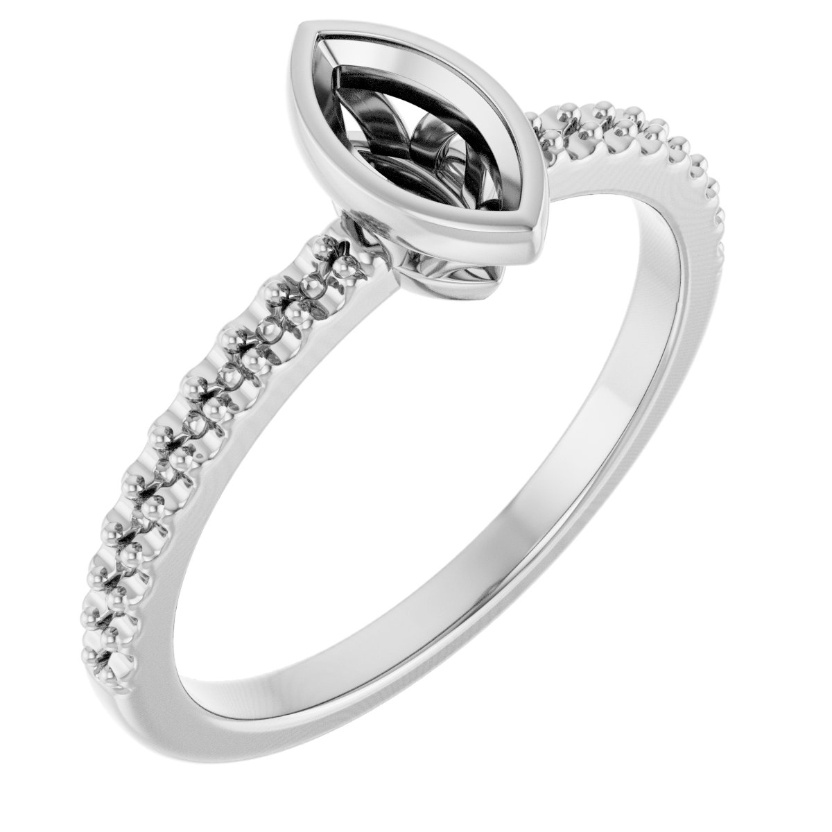 Bezel-Set Engagement Ring