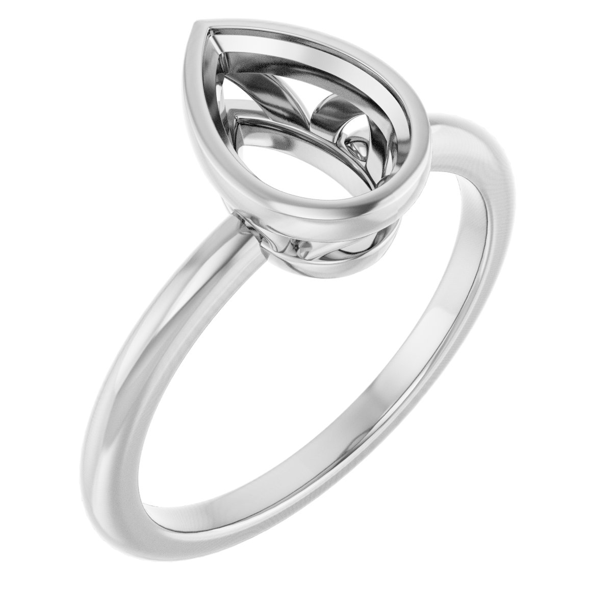 Bezel-Set Engagement Ring