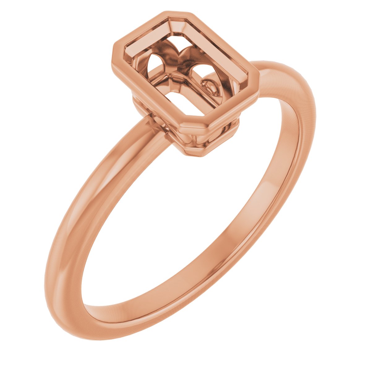 Bezel-Set Engagement Ring