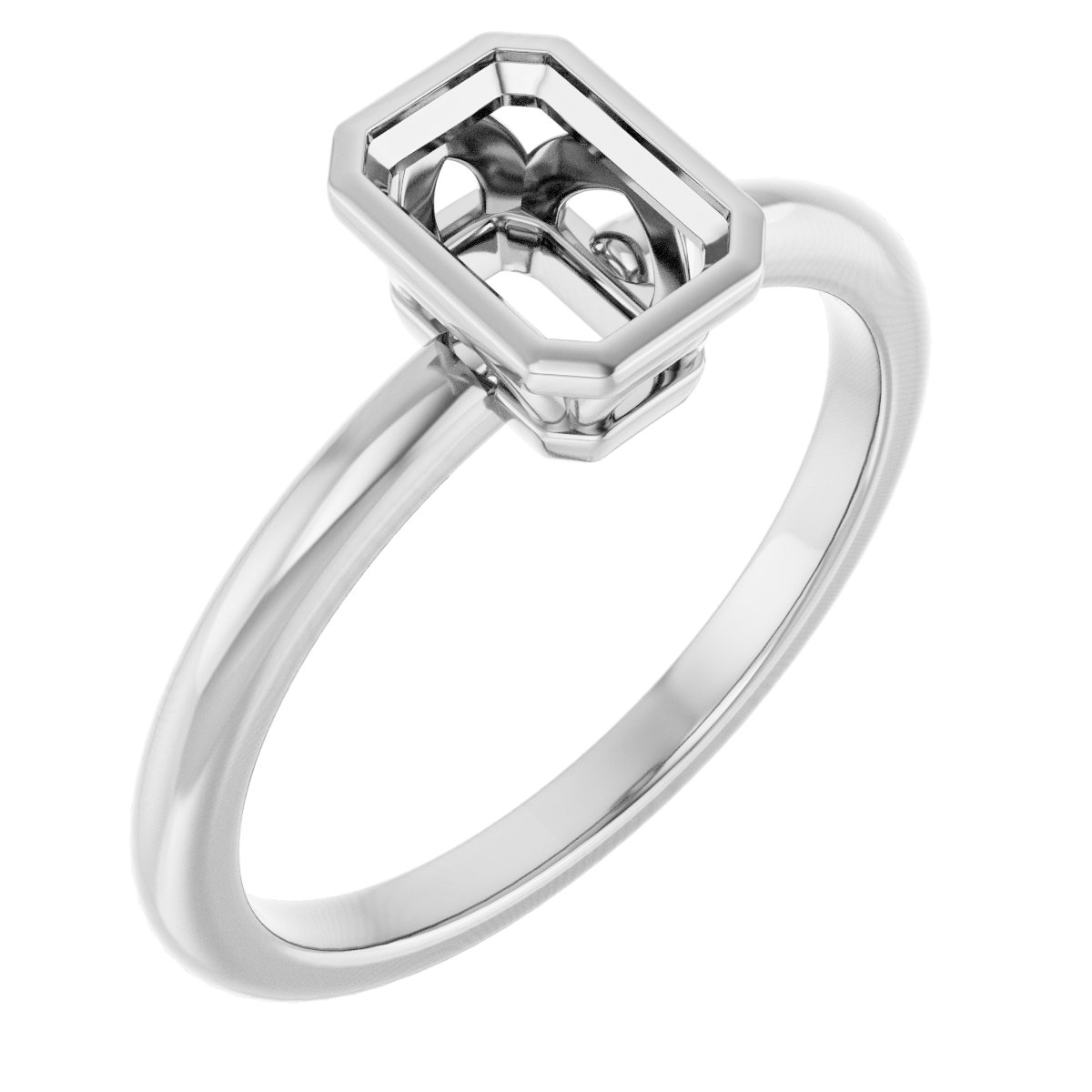 Bezel-Set Engagement Ring