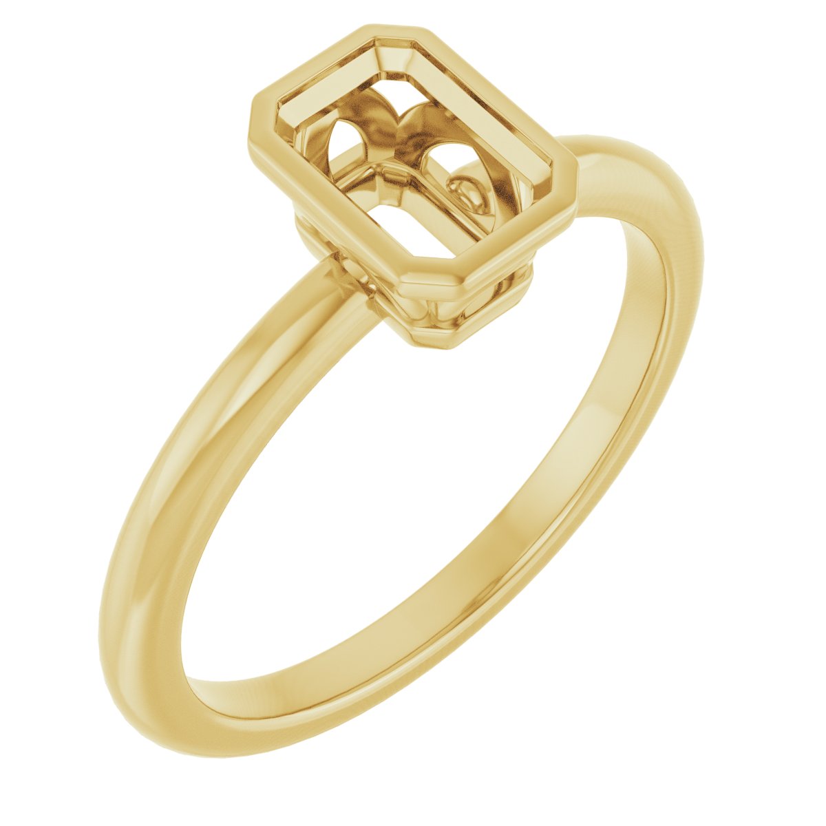 Bezel-Set Engagement Ring