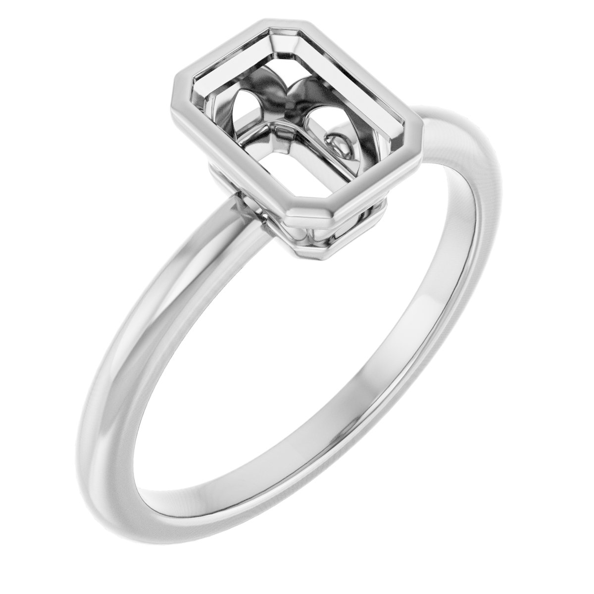 Bezel-Set Engagement Ring