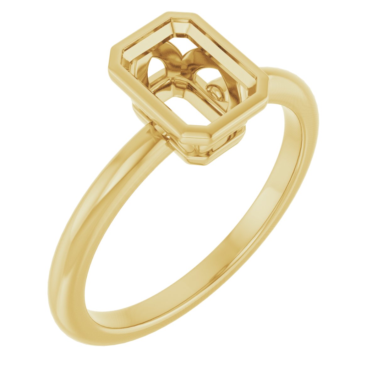 Bezel-Set Engagement Ring