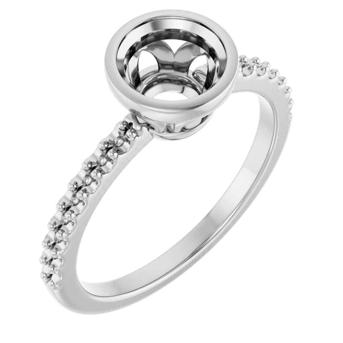 Bezel-Set Engagement Ring