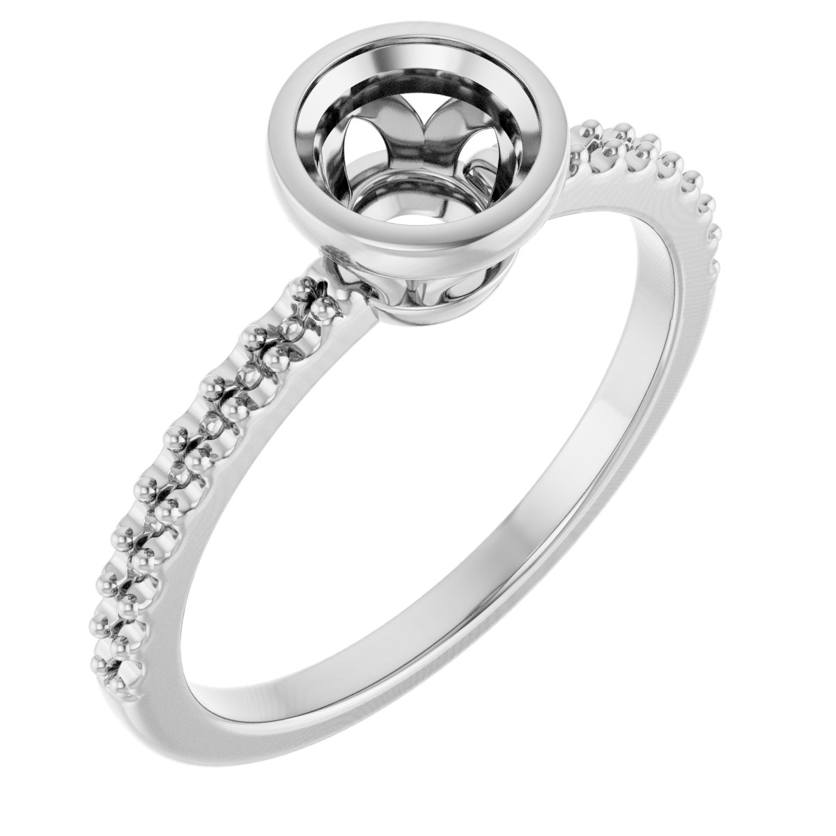 Bezel-Set Engagement Ring
