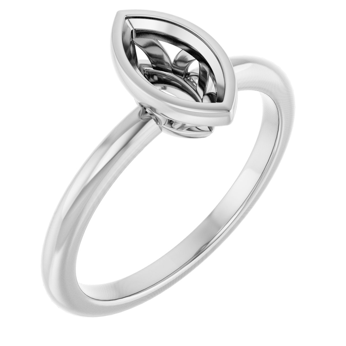 Bezel-Set Engagement Ring