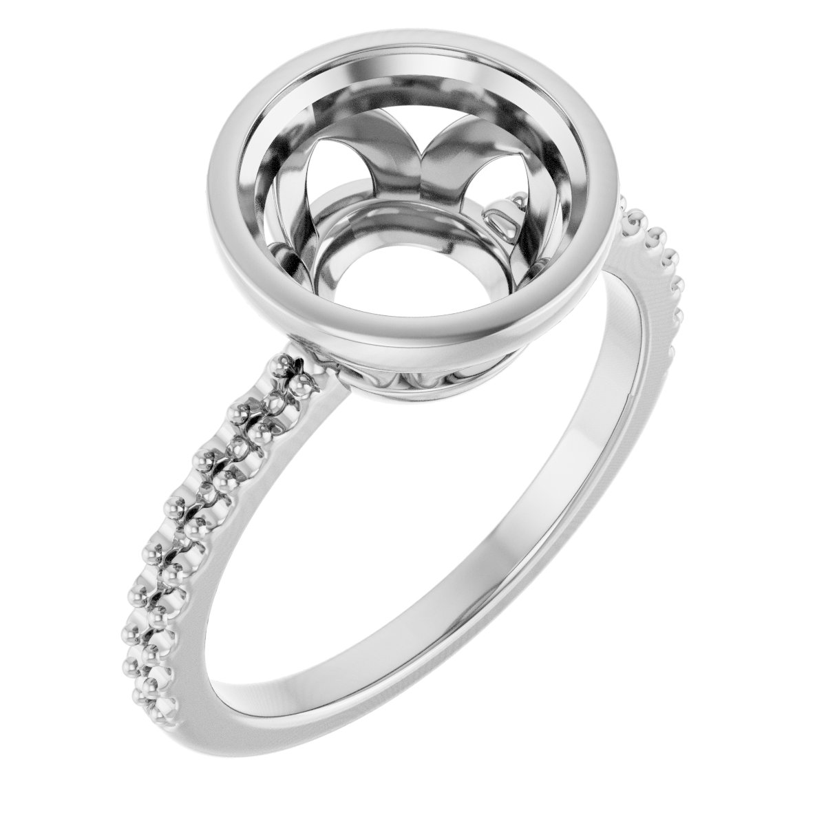 Bezel-Set Engagement Ring