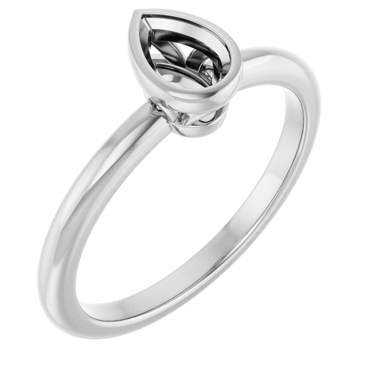 Bezel-Set Engagement Ring