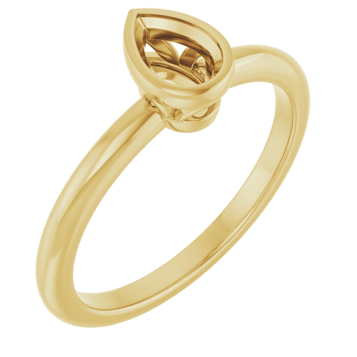 Bezel-Set Engagement Ring