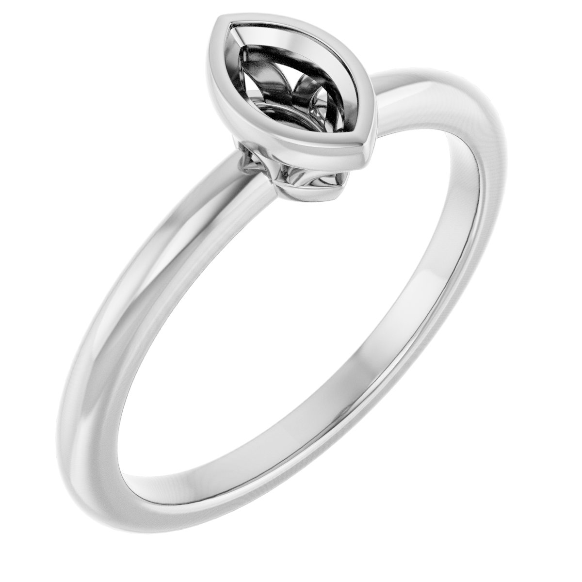 Bezel-Set Engagement Ring