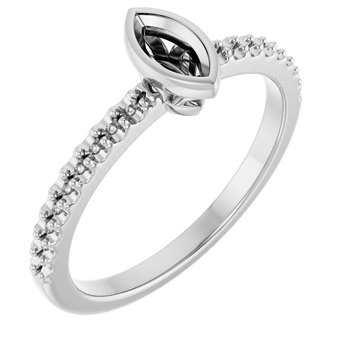 Bezel-Set Engagement Ring