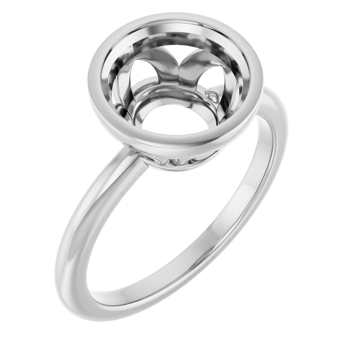 Bezel-Set Engagement Ring