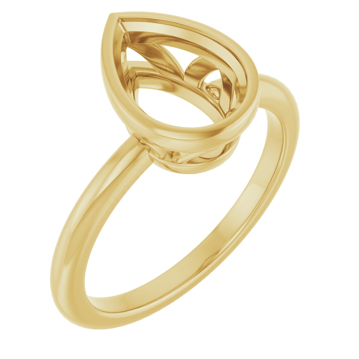 Bezel-Set Engagement Ring