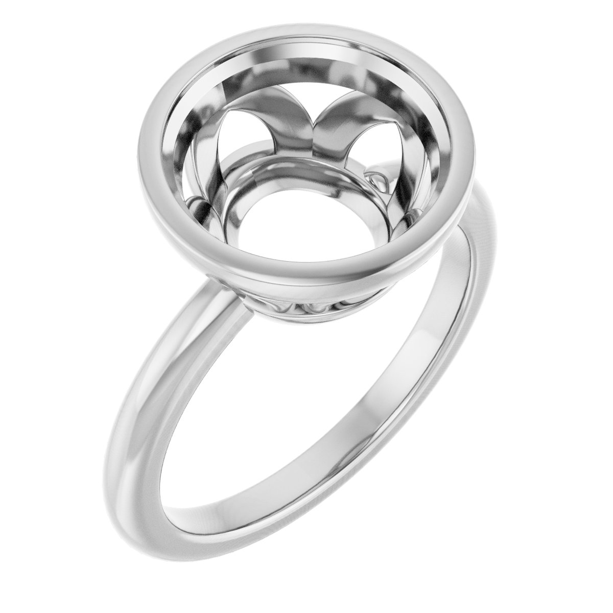 Bezel-Set Engagement Ring