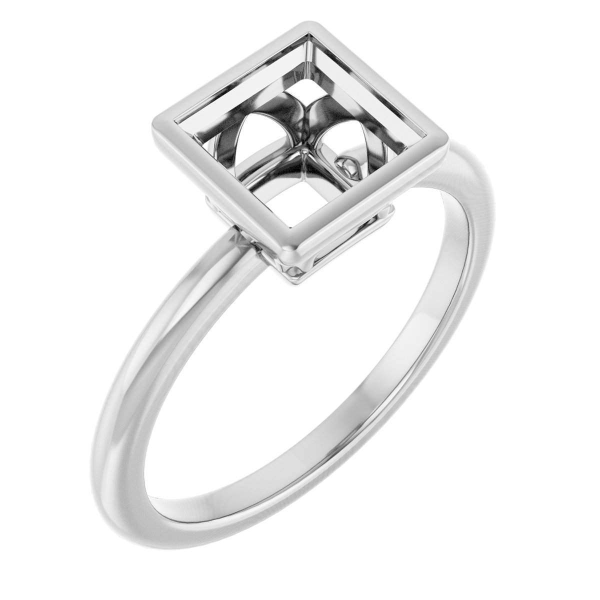 Bezel-Set Engagement Ring