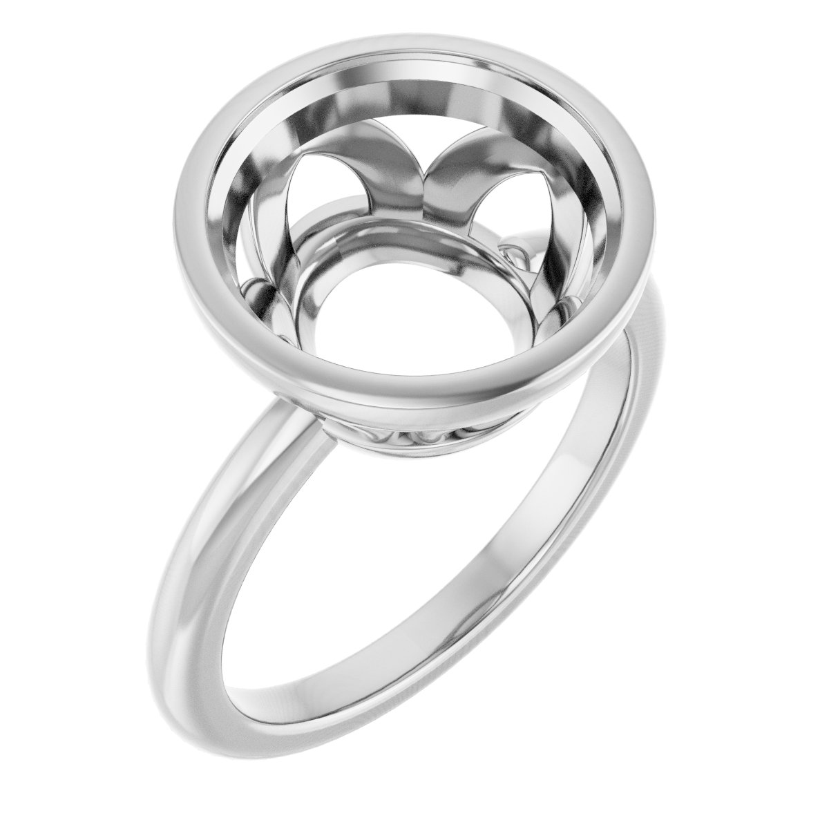 Bezel-Set Engagement Ring