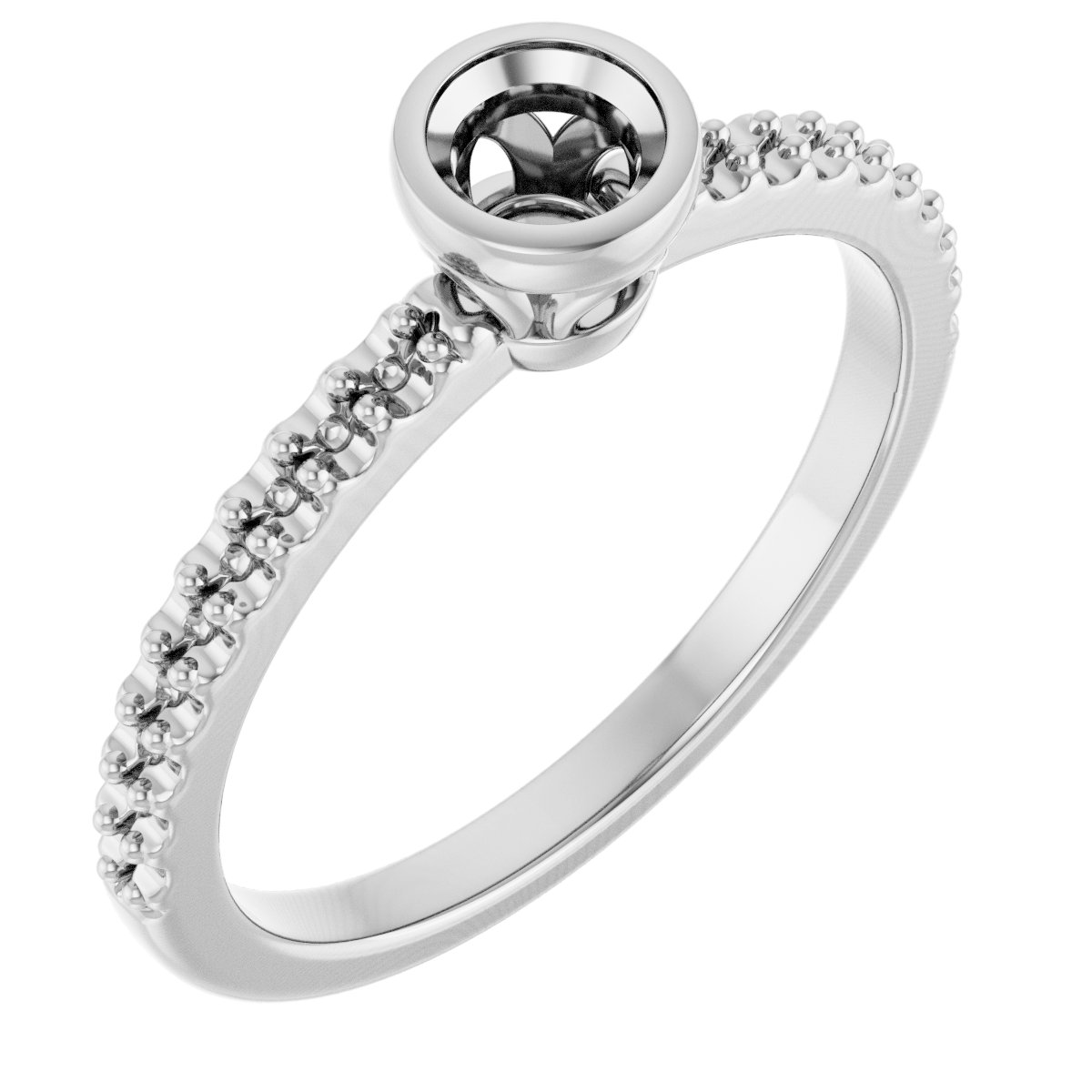 Bezel-Set Engagement Ring