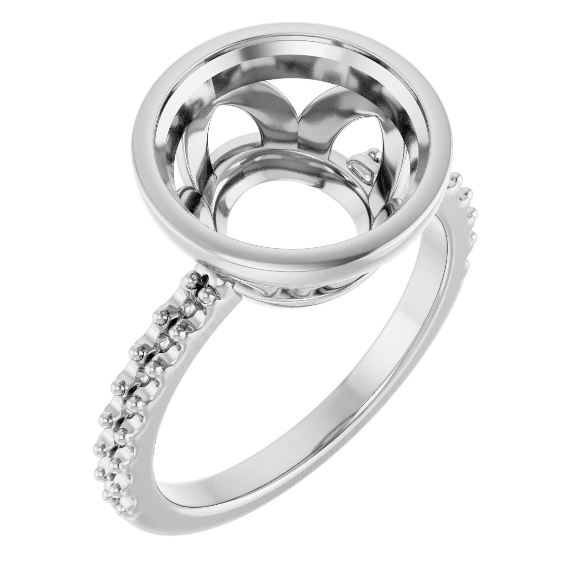 Bezel-Set Engagement Ring