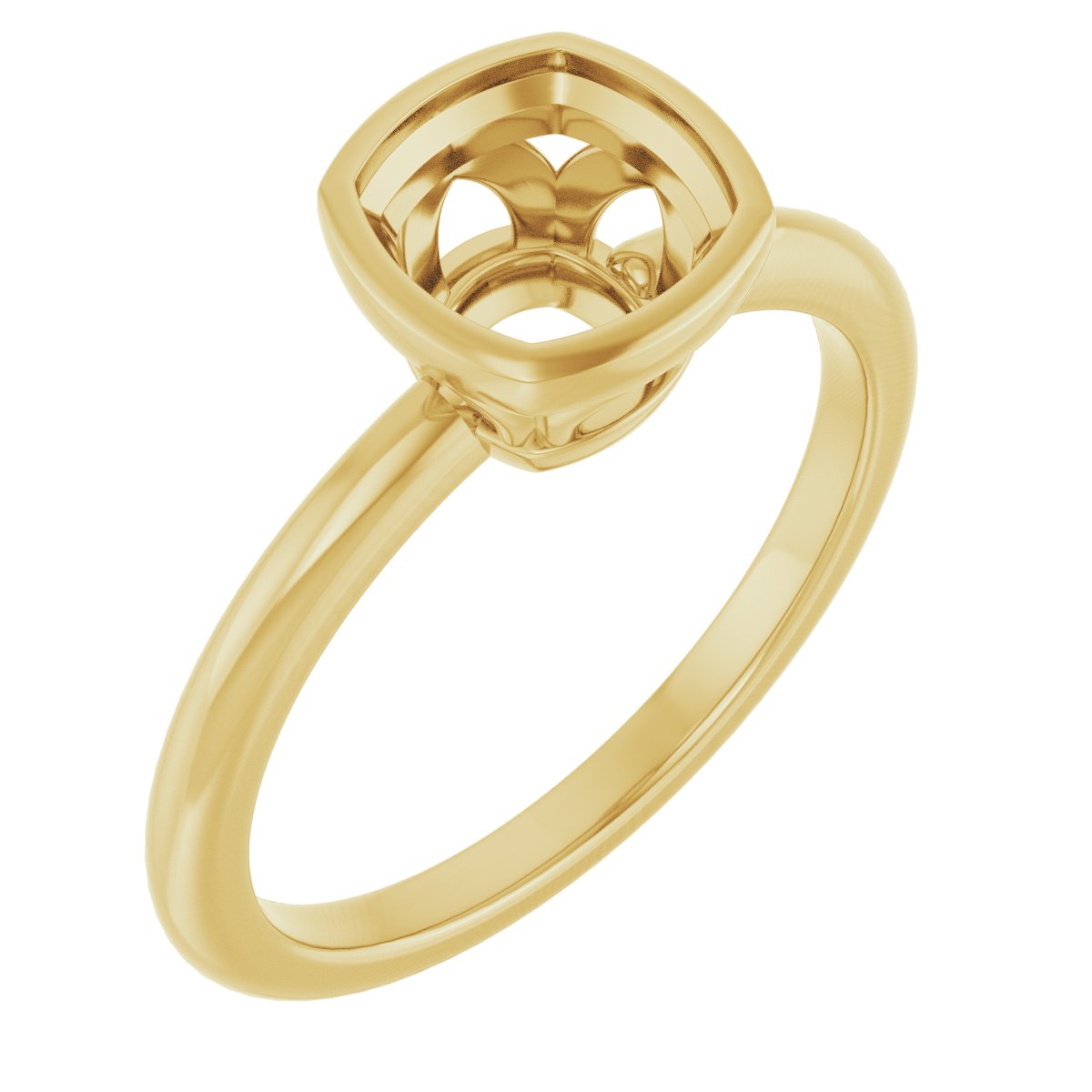 Bezel-Set Engagement Ring