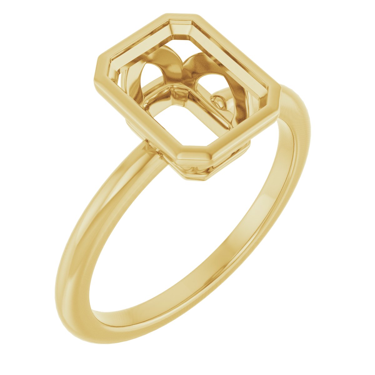 Bezel-Set Engagement Ring
