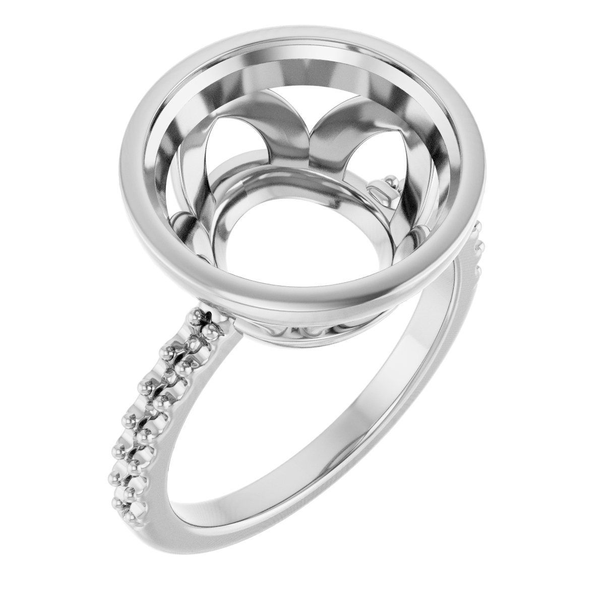 Bezel-Set Engagement Ring