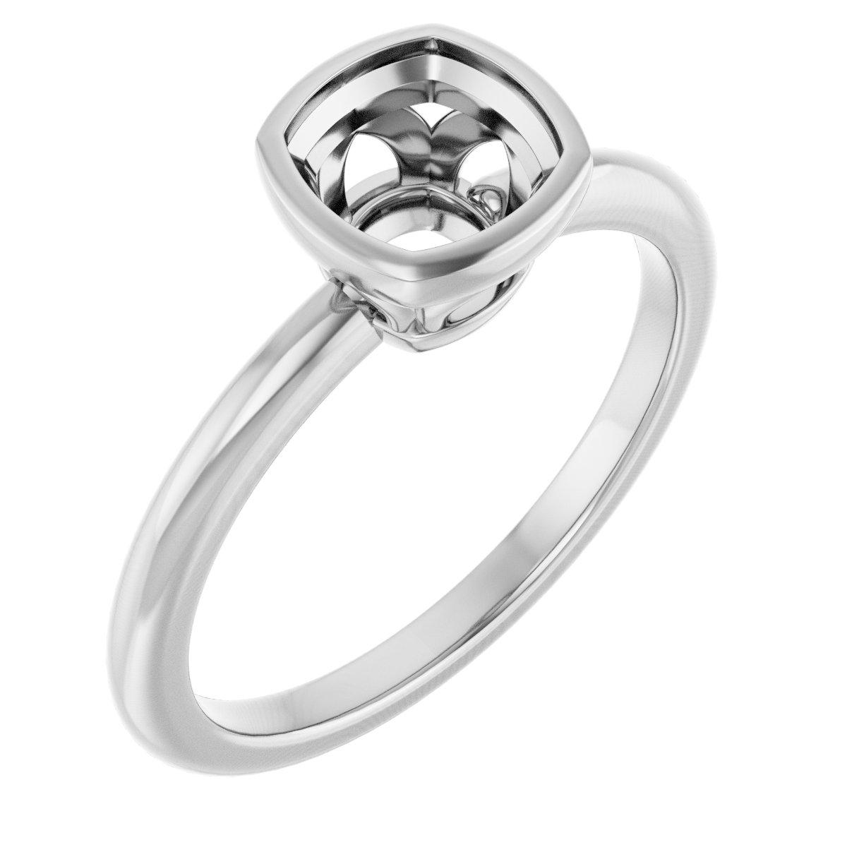 Bezel-Set Engagement Ring