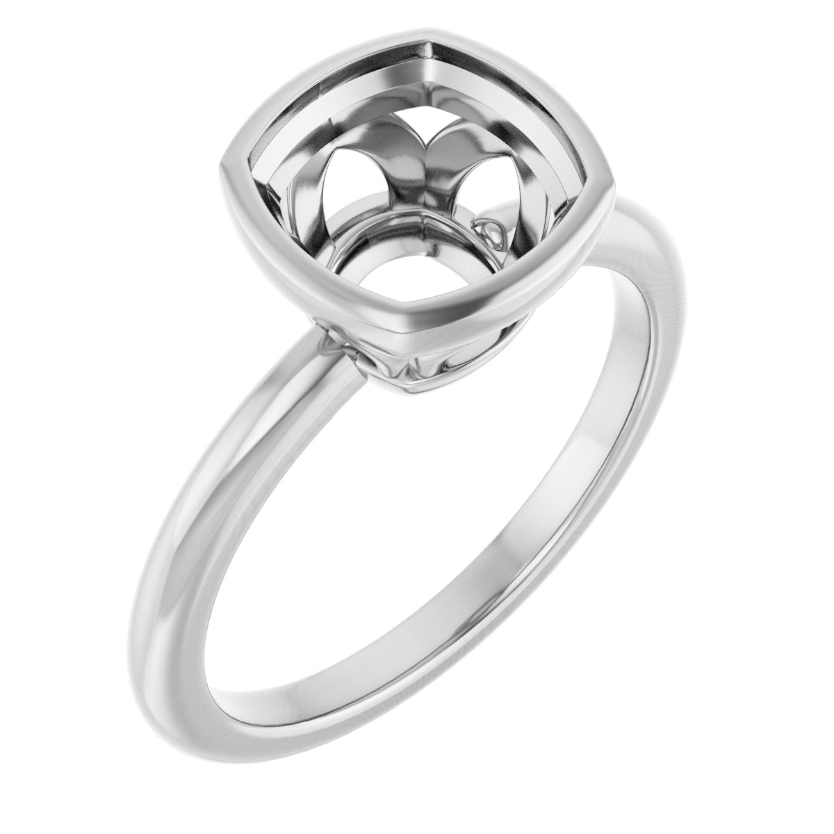Bezel-Set Engagement Ring