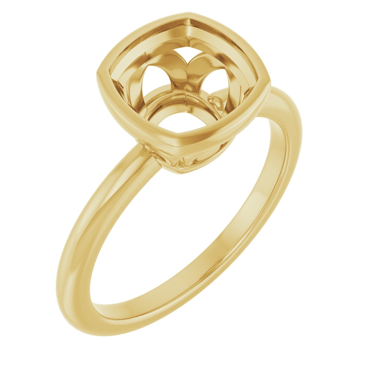 Bezel-Set Engagement Ring