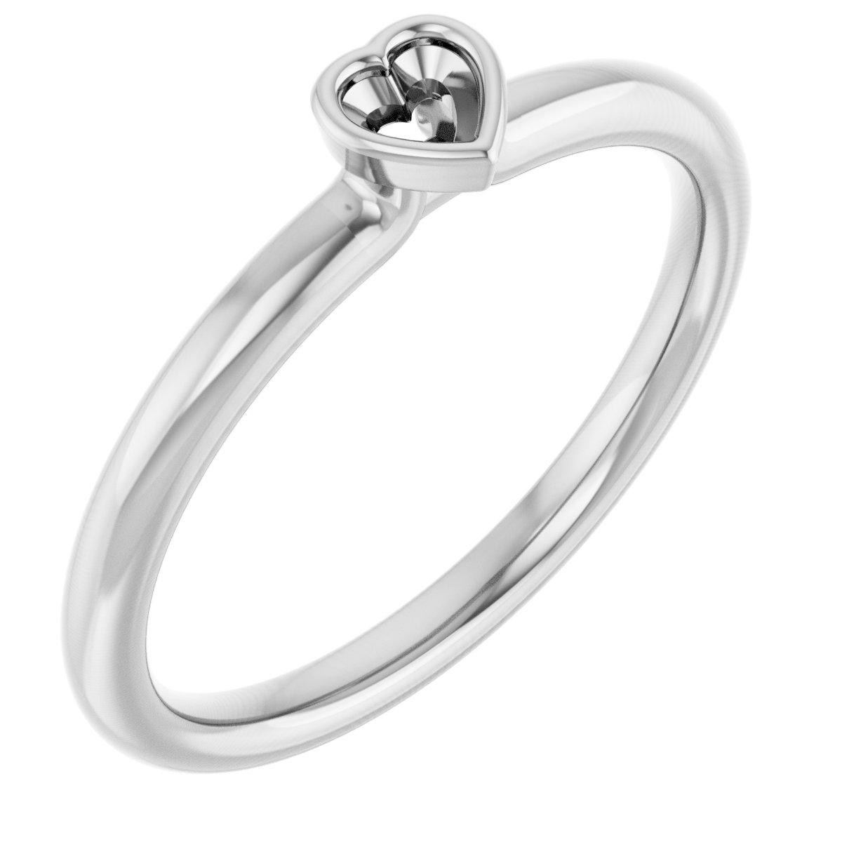 Family Stackable Bezel-Set Ring