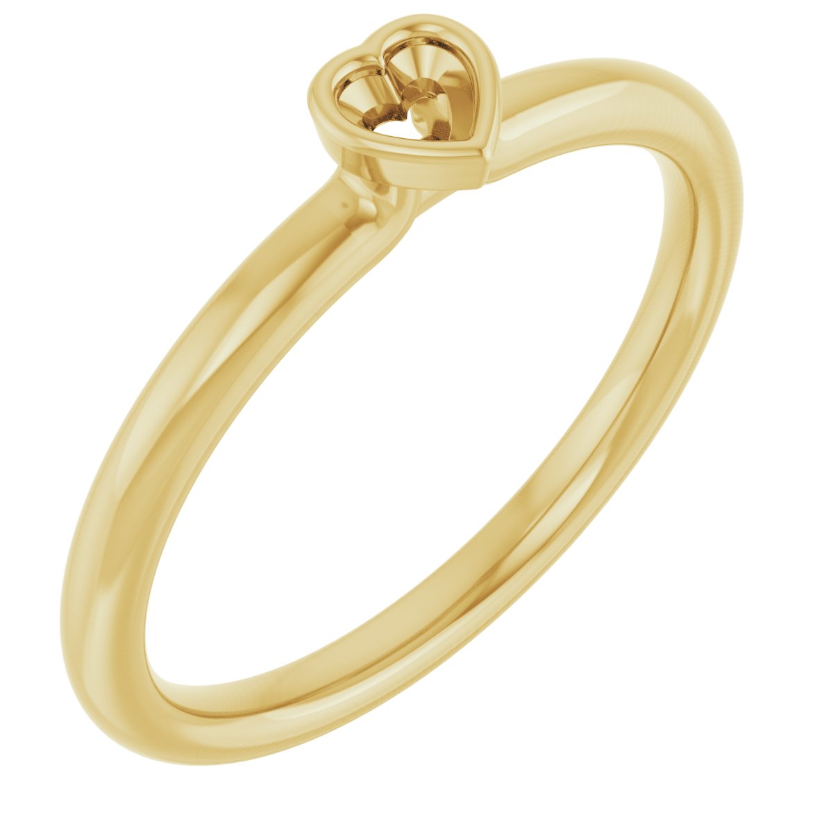 Family Stackable Bezel-Set Ring