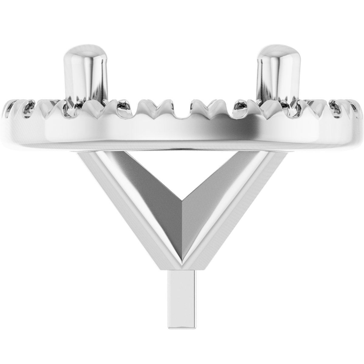 French-Set Halo-Style Peg Setting