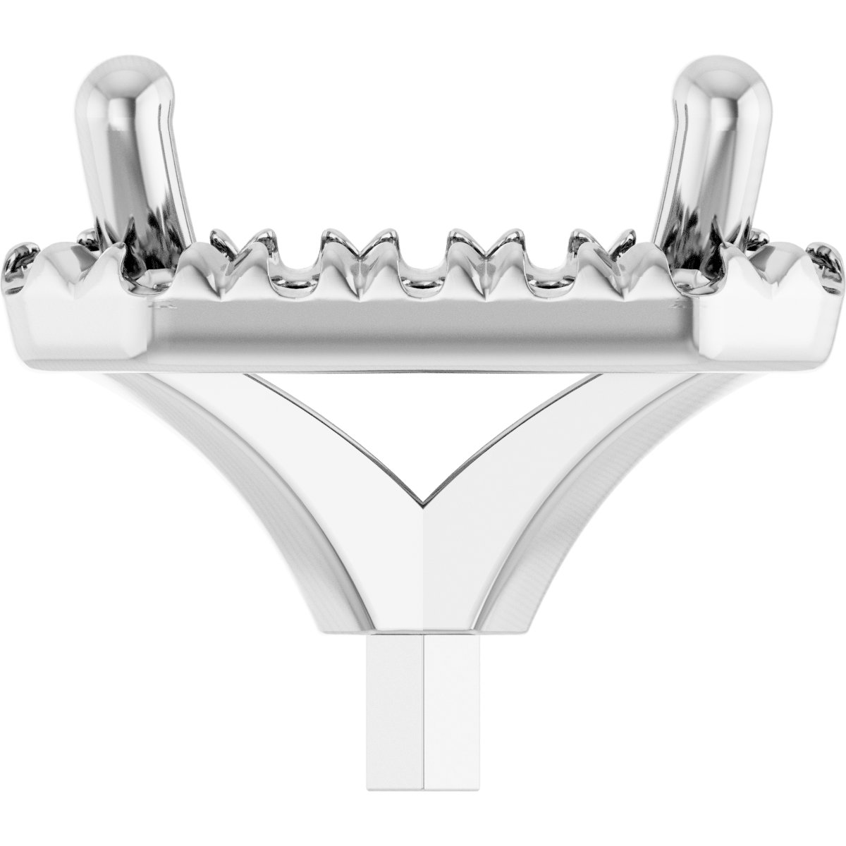 French-Set Halo-Style Peg Setting