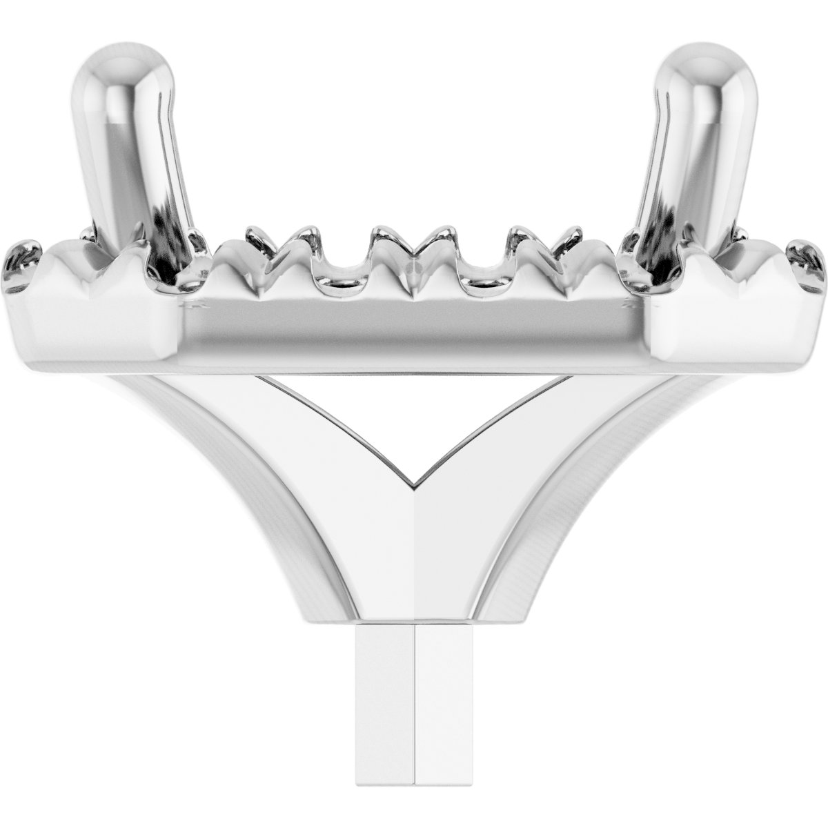 French-Set Halo-Style Peg Setting