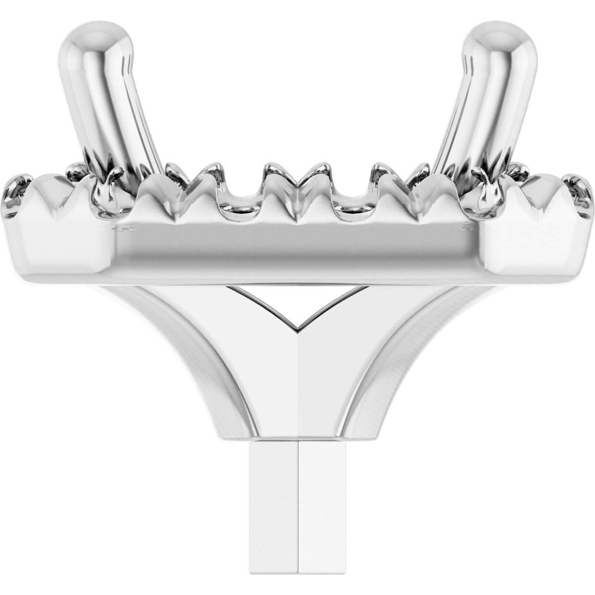 French-Set Halo-Style Peg Setting